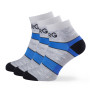 Damskie skarpety Warg Trail Low Wool 3-pack szary/niebieski SvSedaCernoModraCerna