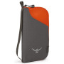 Portfel Osprey Document Zip Wallet szary/pomarańczowy PoppyOrange