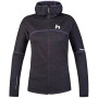 Bluza damska Hannah Meda Hoody szary/fioletowy anthracite mel