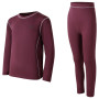 Zestaw dziecięcy Dare 2b Pow II Baselayer Set Huckleberry ciemnoczerwony Huckleberry