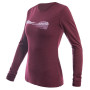Koszulka damska Sensor Merino Air Pt Hills dł. rękaw ciemnoczerwony Port Red