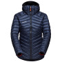Damska kurtka puchowa Mammut Broad Peak IN Hooded Jacket Women niebieski/pomarańczowy marine-black