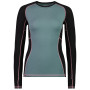 Damska koszulka Mons Royale Olympus Ls zielony Burnt Sage / Black