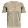 Męska koszulka Under Armour Training Vent Graphic SS zarys Khaki Gray / Stone / Blaze Orange