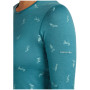 Damska koszulka Icebreaker Women Merino 200 Oasis LS Crewe Snow Day