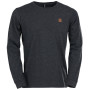Męska koszulka Fundango Justin Longsleeve T-shirt czarny black heather