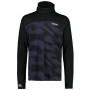 Męska koszulka Mons Royale Yotei Powder Hood Ls czarny/niebieski Black/Motion
