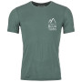 Męska koszulka Ortovox 120 Cool Tec Mtn Duo Ts M zielony/szary arctic grey