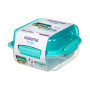 Pudełko na jedzenie Sistema Lunch Stack To Go Square 1,24l turkusowy mint