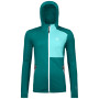 Bluza damska Ortovox W's Fleece Hoody zielony PacificGreen
