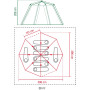 Duży namiot rodzinny Coleman Cortes Octagon 8