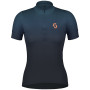 Damska koszulka kolarska Scott Endurance 15 SS ciemnoniebieski metal blue/dark blue