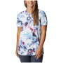Damska koszulka Columbia Fork Stream™ SS Tee biały/niebieski Vista Blue, Wisterian
