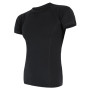 Męska koszulka Sensor Merino Air kr.rękaw czarny Black