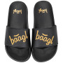 Kapcie dziecięce Baagl Logo Gold