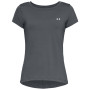 Damska koszulka Under Armour HG Armour SS szary GRY