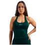 Damski top Nebbia Halter Top with Built-in Bra Primal ciemnozielony DARK GREEN