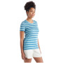 Koszulka damska Icebreaker Women Wave SS Tee Stripe 2023