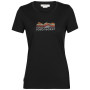 Koszulka damska Icebreaker Tech Lite II SS Tee Mountain Geology czarny black