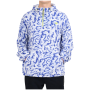 Bluza męska 4F Fleece M483 biały/niebieski Cobalt Allover