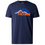 Koszulka męska The North Face Mountain Line Tee - Eu ciemnoniebieski SUMMIT NAVY/POWER ORANG