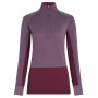 Damska koszulka Icebreaker Women Mer 200 ZoneKnit LS Half Zip fioletowy Dkber/Greplu/Cb