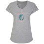 Koszulka damska Dare 2b Finite Tee zarys Ash GreyMarl