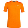 Koszulka męska Salewa Pedroc Hybrid 2 Dry M S/S Tee pomarańczowy DawnMelange