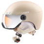Kask narciarski Uvex HLMT 400 Visor style beżowy ProseccoMetMat