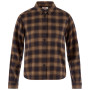 Koszula damska Fjällräven Övik Boxy Flannel Shirt W brązowy Black-Wood Brown