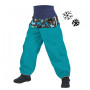Spodnie dla maluchów z polaru Unuo Softshell Sherpa Basic jasnozielony