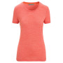Koszulka damska Icebreaker Women Sphere II SS Tee pomarańczowy Vibrant Earth Heather