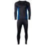Męska bielizna termoaktywna Hi-Tec Kamo set czarny Black/Poseidon