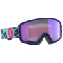 Gogle narciarskie Scott Factor Pro Light Sensitive fioletowy mint green/neon pink/light sensitive blue chrome