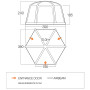 Namuchowany namiot Vango AirHub Hex