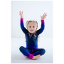 Legginsy dziecięce WAMU Mozaika purple