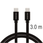 Kabel do ładowania i przesyłania danych Swissten Textile USB-C / USB-C 3 m