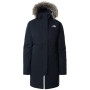 Płaszcz damski The North Face Recycled Zaneck Parka ciemnoniebieski UrbanNavy