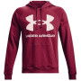 Męska bluza Under Armour Rival Fleece Big Logo HD czerwony/biały Black Rose / / Onyx White