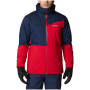 Kurtka zimowa męska Columbia Iceberg Point Jacket czerwony Mountain Red, Collegiate Navy