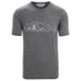 Męska koszulka Icebreaker Tech Lite II SS Tee Nature Sprint zarys Gritstone Heather
