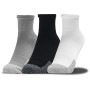 Skarpetki Under Armour Heatgear Quarter 3pk szary Steel / White / White