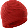Czapka Salomon Logo Beanie czerwony/szary GojiBerry/RdDahlia