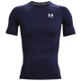 Męska koszulka Under Armour HG Armour Comp SS niebieski MidnightNavy//White
