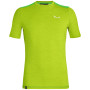 Koszulka męska Salewa Pedroc Hybrid 2 Dry M S/S Tee jasnozielony TendershotMelange
