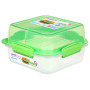 Pudełko na jedzenie Sistema Lunch Stack To Go Square 1,24l zielony