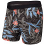 Bokserki Saxx Platinum Boxer Brief Fly czarny/niebieski BlackVineBatik