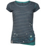 Koszulka damska Chillaz Fancy Little Dot 2021 niebieski IndigoBlueStripesWashed