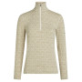 Damska koszulka Icebreaker Women M 260 Tech Vertex LS HZ AlpGeo beżowy/biały Undyed/Cumin/J
