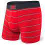 Bokserki Saxx Vibe Boxer Brief czerwony RedShallowStripe